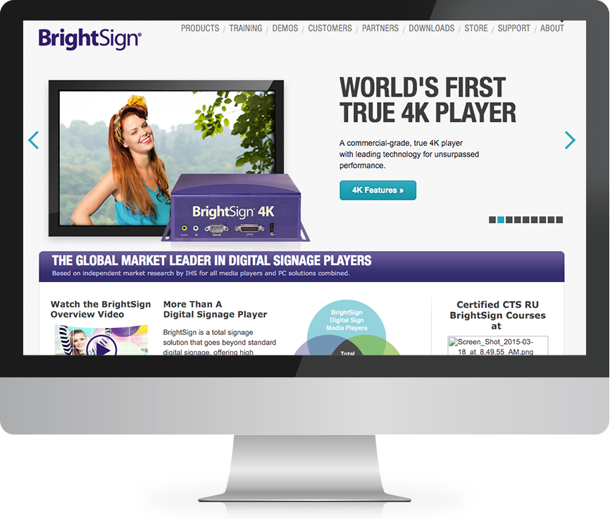 BrightSign digital marketing example before