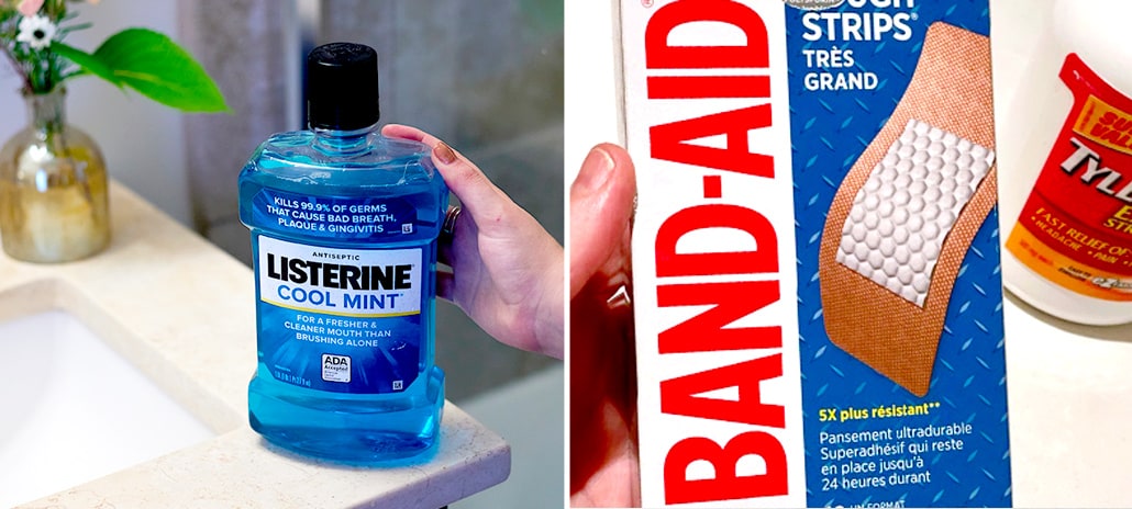 Listerine and Bandaid